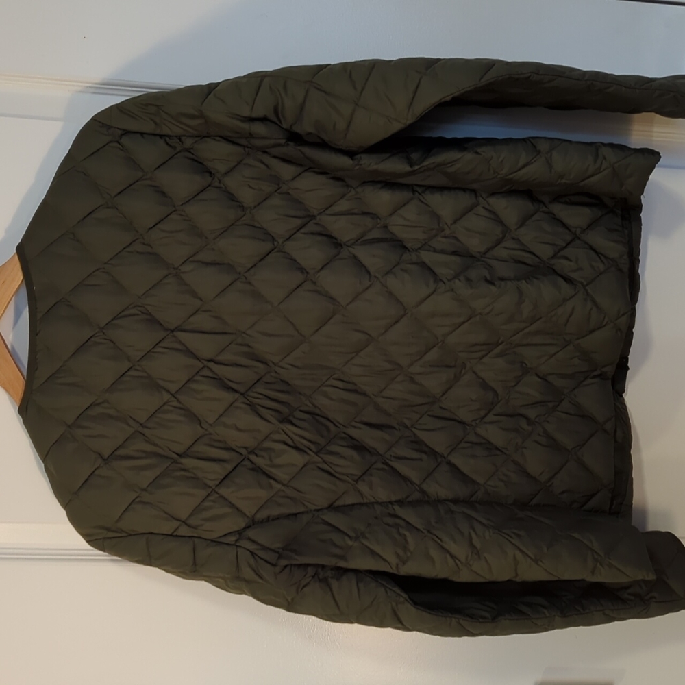 Uniqlo Quilted Lightweight Jacket in Olive Green - Picture 4 of 5